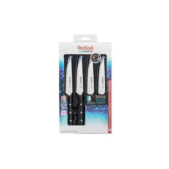 Set of steak knives TEFAL Ice Force 4 pcs. 11 cm. K232S414 - Домакински съдове<<<Уреди за кухня<<<Малки
