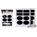 Set of stickers Kinvara 12 Units - Декорация и Осветление<<<Дом Градина<<<BigBuy&&&Други артикули за