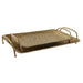 Set of trays Home ESPRIT Golden Modern 48,5 x 30 x 8 cm (2 Units) - Декорация и Осветление<<<Дом