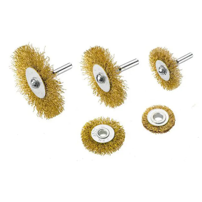 SET OF WIRE BRUSHES 5 PCS. VERTO - Метални четки<<<Консумативи за електроинструменти<<<Инструменти и