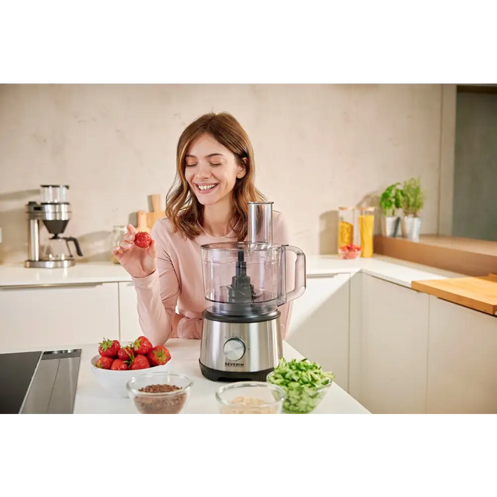 Severin KM 3892 food processor 1200 W 1.5 L Black Stainless steel Transparent - Food processorsAGD-ROK<<<Home Appliance