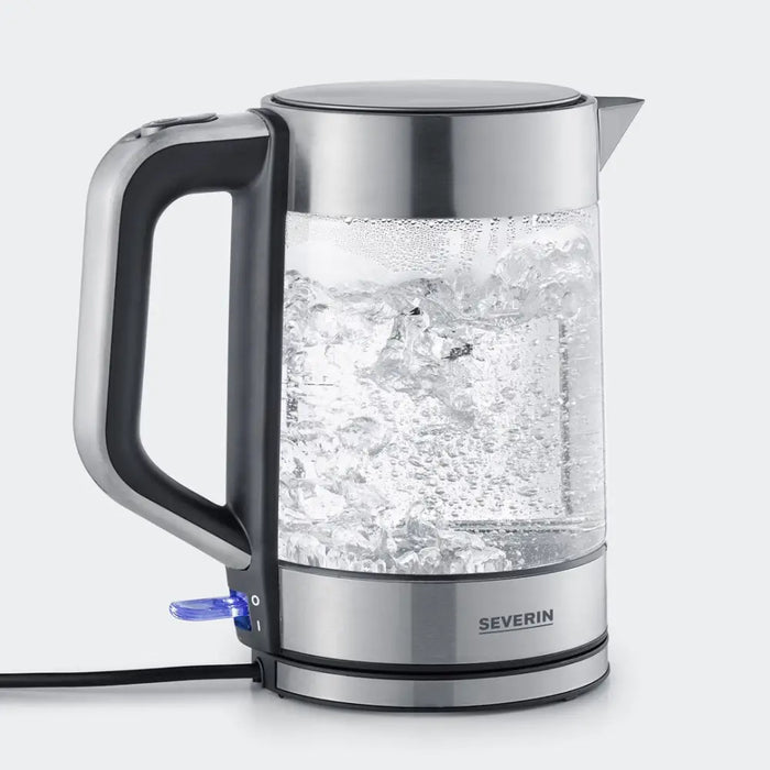 Severin WK 3420 electric kettle 1.7 L 2200 W Black Stainless steel Transparent - Electric kettlesAGD-CZE<<<Home