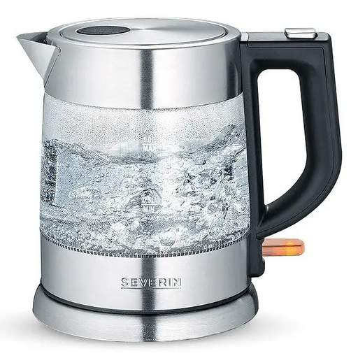 Severin WK 3468 electric kettle 1 L 2200 W Black Stainless steel Transparent - Electric kettlesAGD-CZE<<<Home Appliance