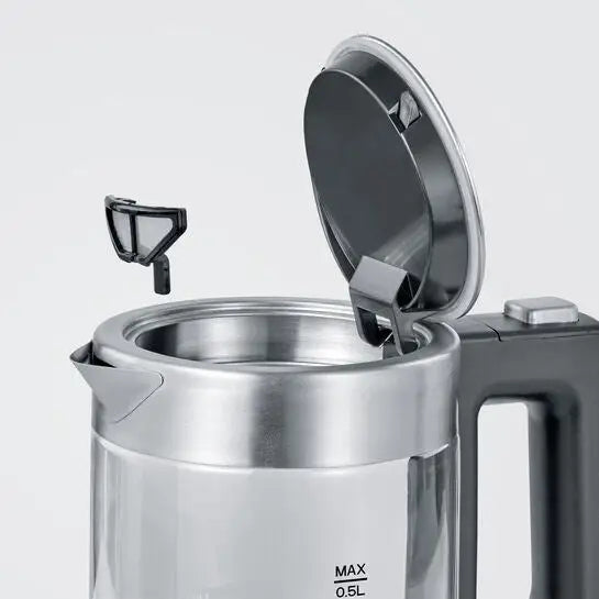 Severin WK 3472 electric kettle 0.5 L 1100 W Silver - Electric kettlesAGD-CZE<<<Home Appliance - ProductsAGD<<<ActionPL