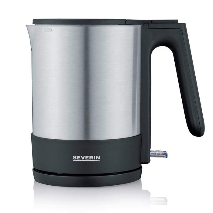 Severin WK 3409 electric kettle 1.7 L 2200 W Black, Stainless steel
