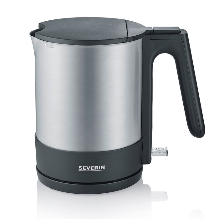 Severin WK 3409 electric kettle 1.7 L 2200 W Black, Stainless steel