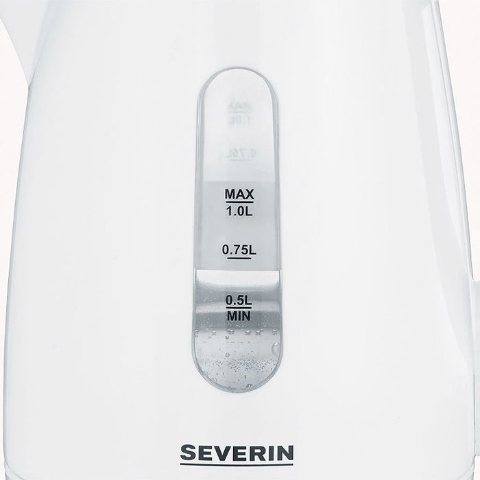 Severin WK 3411 electric kettle 1 L 2200 W White