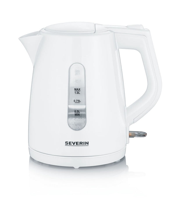 Severin WK 3411 electric kettle 1 L 2200 W White