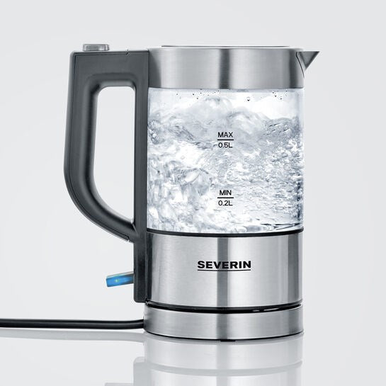 Severin WK 3472 electric kettle 0.5 L 1100 W Silver
