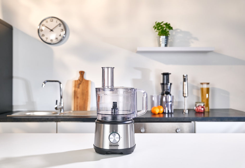 Severin KM 3892 food processor 1200 W 1.5 L Black, Stainless steel, Transparent