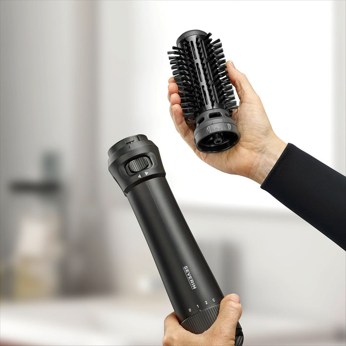 Severin WL 0241 hair styling tool Hot air brush Warm Black 1000 W 1.8 m