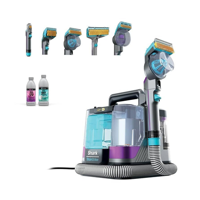 Shark StainStriker HairPro Pet Portable Carpet and Furniture Cleaner with 5 Attachments 450W Purple/ Green EU PX250EUT