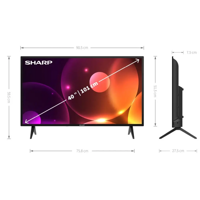 Sharp | 40FA2E | 40’’ (101 cm) | FHD | Black