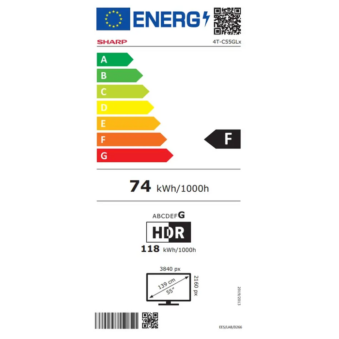 Sharp 55’’ 4K Ultra HD LED Google TV 139.7 cm (55’’) Smart TV Wi-Fi Black