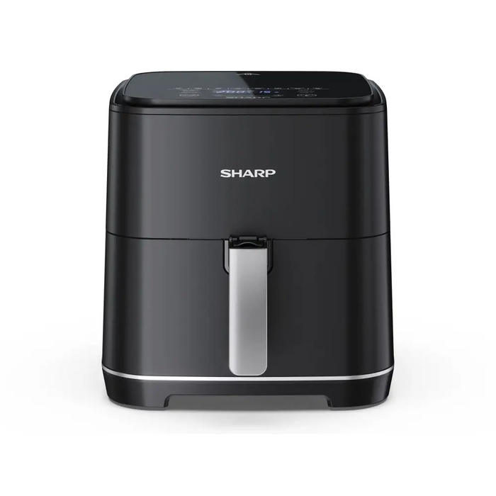 Sharp AF-GS552AE-B Air Fryer 5.5L Frying Basket 1650 W Digital Programme Control 8 Pre-set Programmes Pre-heat Reheat