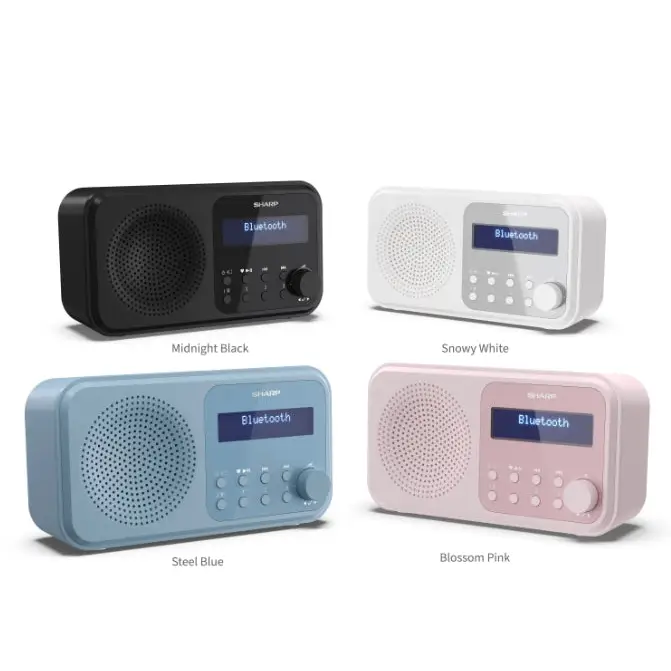 Sharp Radios DR-P420(BK) PORTABLE DIGITAL RADIO Bluetooth 5.0 20 DAB+/DAB/FM Auto time/date LCD Display Dual