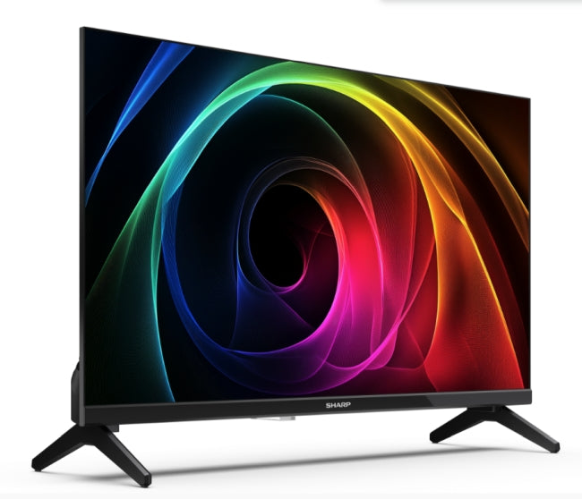 Sharp 24HA1205E, 24" LED HD 1366x768 Frameless, 100 000:1, DVB-T/T2/C/S/S2, Active Motion 100, Speaker 2x3W, Dolby Digital, CI+, 3xHDMI (ARC/CEC), 2xUSB, LAN, Video/Audio input (3 x RCA), Hotel Mode, E, 2 pole Stand