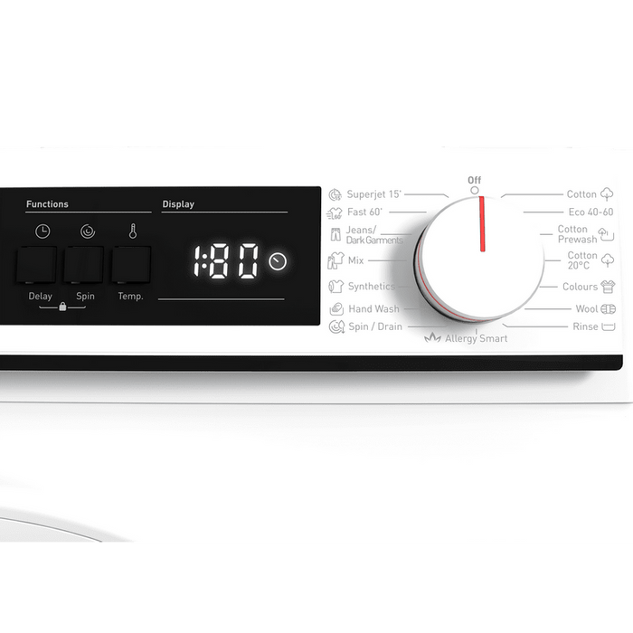 Washing machine Sharp ES-NFA7121WD, 1200 rpm, 7.00 kg, D, White