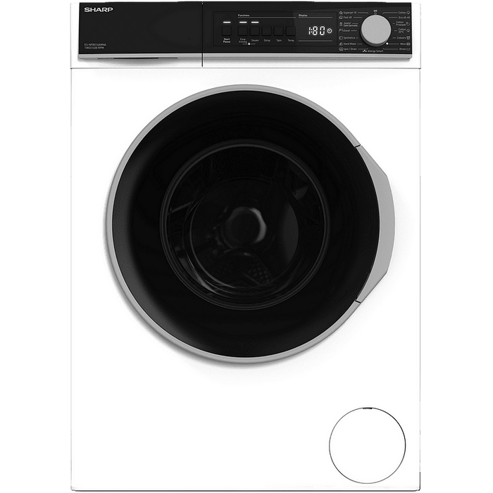 Washing machine Sharp ES-NFB014AWNA, 10.00 kg, 1400 rpm, A, White