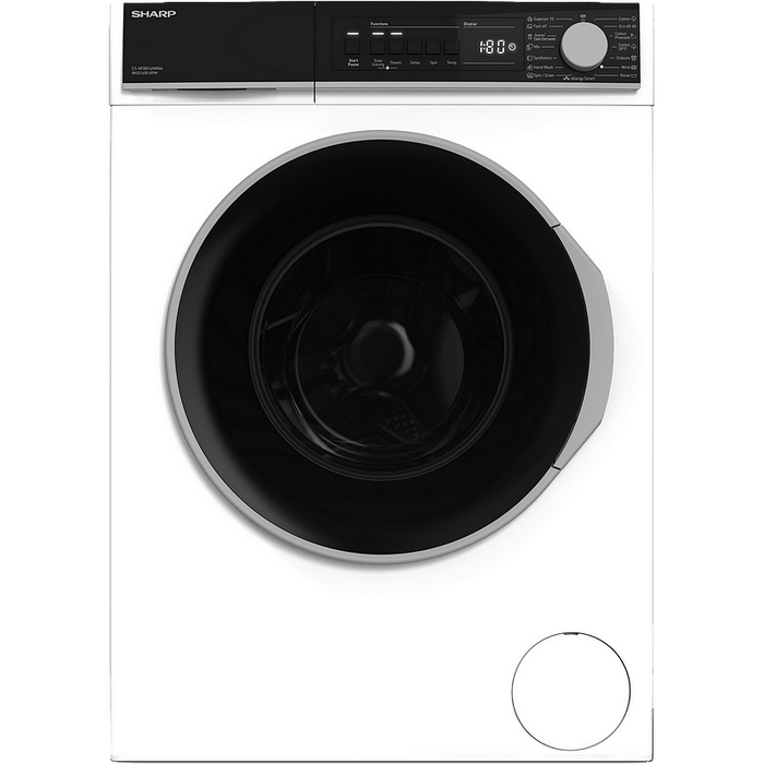 Washing machine Sharp ES-NFB714AWNNA, 1400 rpm, 7.00 kg, A, White