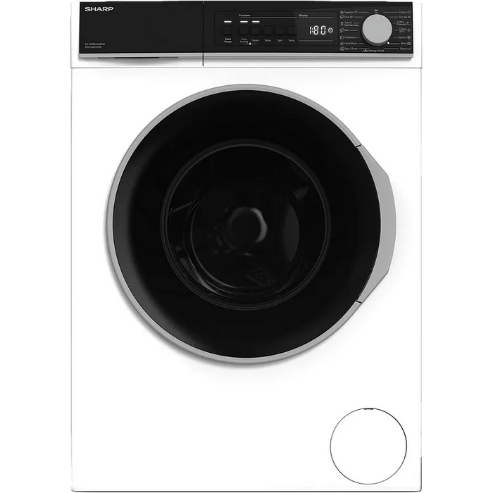 Washing machine Sharp ES-NFB714AWNNA, 1400 rpm, 7.00 kg, A, White