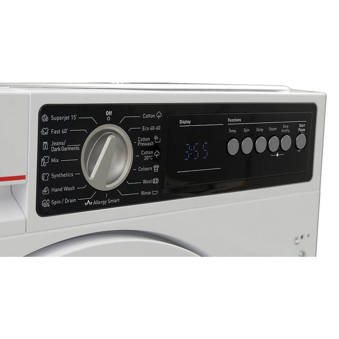 Built-in washing machine Sharp ES-NIB714BWNA-EE , 1400 rpm, 7.00 kg, A , White