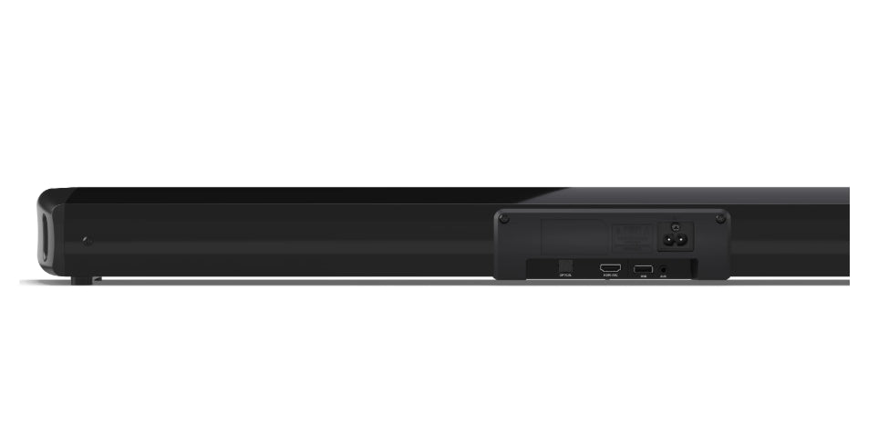 Sharp Soundbar HT-SB100, 75W 2.0 HDMI & BLUETOOTH, HDMI ARC/CEC, USB playback, 3.5mm Aux-in, Digital Optical Audio Input, Glossy black