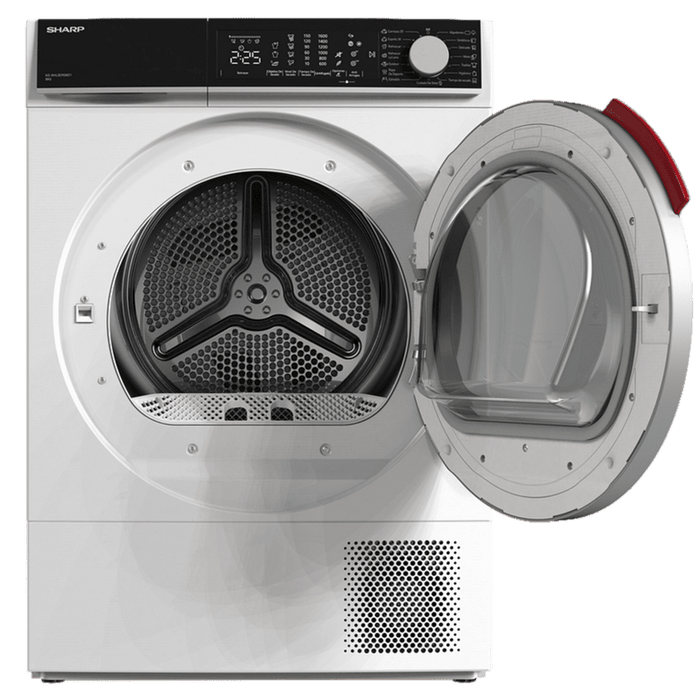 Dryer Sharp KD-NHL8S9GW21*** , 8 kg, E , White , E