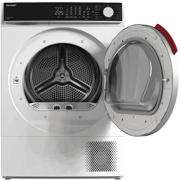 Dryer Sharp KD-NHL9S9GW4, 9 kg, C, C, White