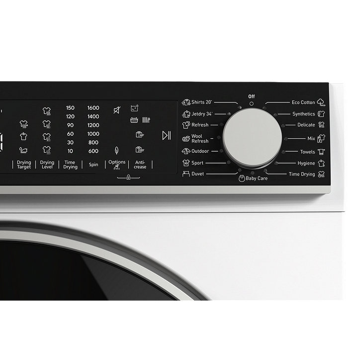 Sharp KD-NHL9S9GWD Dryer, 9 kg, D, White