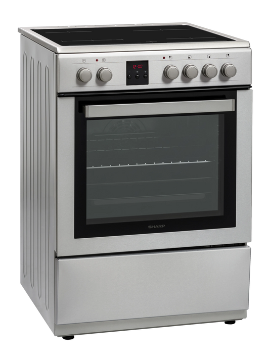 Cooker (electric) Sharp KF-76FVDD22IMK-CH, Ceramic, INOX