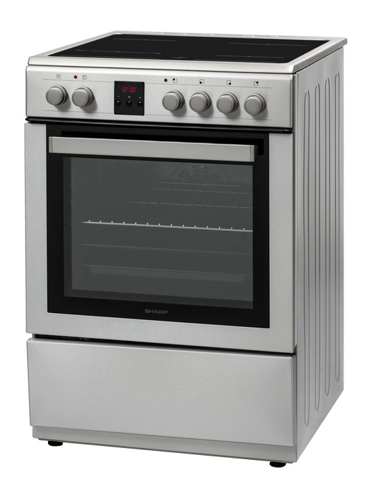 Cooker (electric) Sharp KF-76FVDD22IMK-CH, Ceramic, INOX