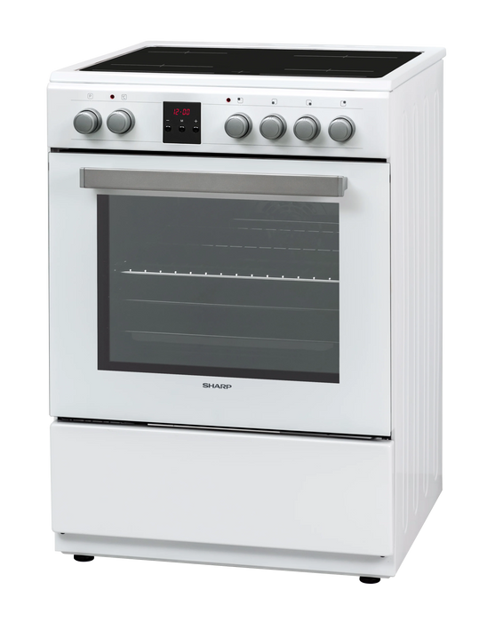 Cooker (electric) Sharp KF-76FVDD22WMK-CH, Ceramic, White