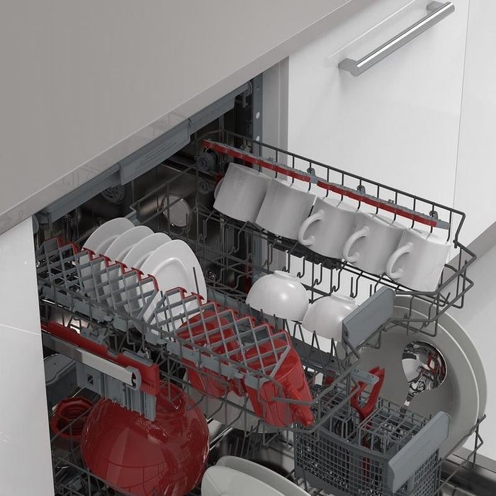 Built-in dishwasher Sharp QW-NI27I47DX***, 15 place settings, 600 W, mm, D