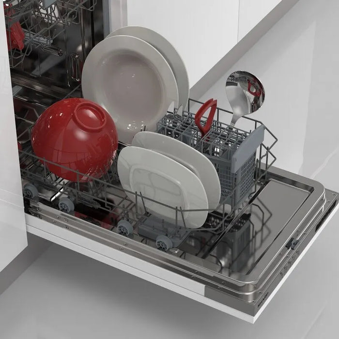 Built-in dishwasher Sharp QW-NS14I49EX, 10 place settings, 45 W, mm, E