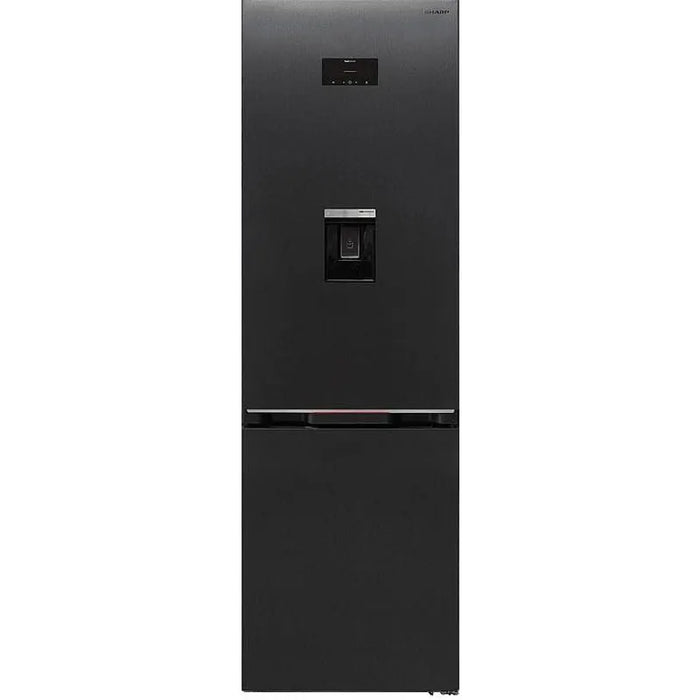 Refrigerator with freezer Sharp SJ-NBA32DHDAE , 367 l, E , No Frost , Black stainless steel