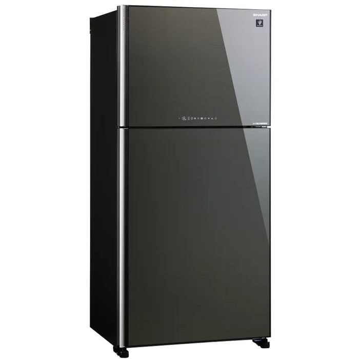 Refrigerator with top chamber Sharp SJ-YG740G-SL, 604 l, E, No Frost, Inox