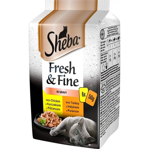 SHEBA Fresh&Fine Chicken Turkey - wet cat food - 6 x 50 g - Wet foodDLK-KAM<<<For the catDLK<<<ActionPL