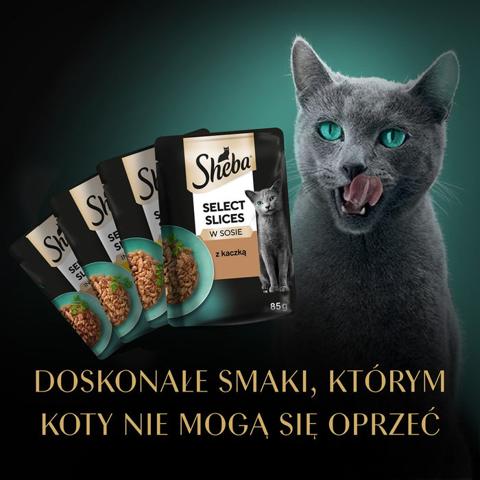 SHEBA Selection Select Slices Poultry Flavours - wet cat food - 40 x 85g