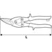 SHEET SHEET SHEARS LEFT 250 MM TOPEX - Режещи инструменти<<<Ръчни инструменти<<<Инструменти и