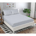 SHEET WITH ELASTIC 160X200 CM AND 2 COVERS 50X70 CM MIABELLA HOME GRAY - Чаршафи<<<Текстил за спалня<<<Мебели и