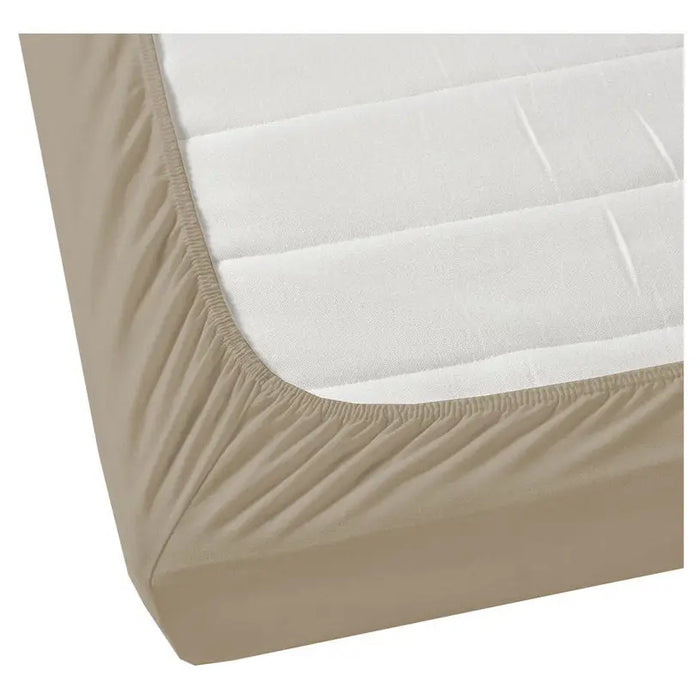 SHEET WITH ELASTIC FOR MATTRESS 160X200 CM. AGLIKA BEIGE - Чаршафи<<<Текстил за спалня<<<Мебели и интериор<<<Praktiker