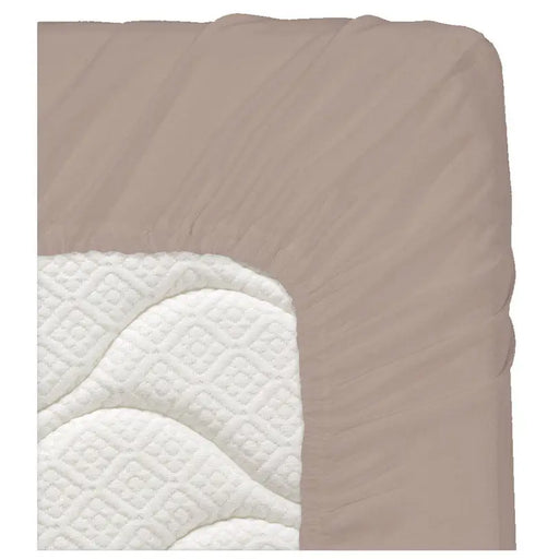 SHEET WITH ELASTIC FOR MATTRESS 160X200 CM DILIOS BEIGE MICK MAC - Чаршафи<<<Текстил за спалня<<<Мебели и