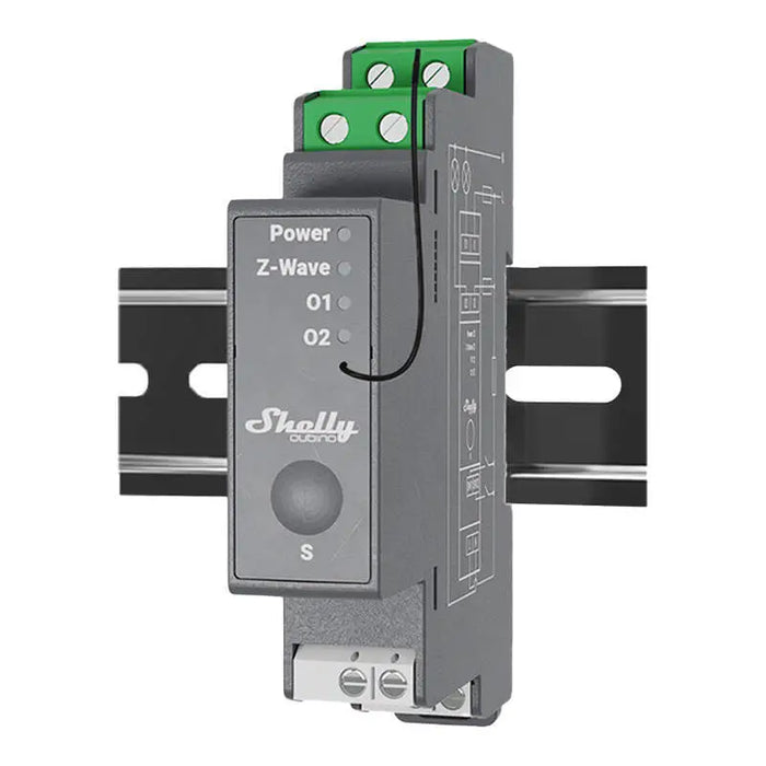 Shelly Qubino Pro 2 DIN rail Relay 2-channel Z-Wave - Smart controllers<<<Control devices<<<Smart