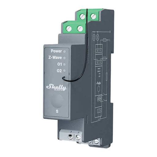 Shelly Qubino Pro 2 DIN rail Relay 2-channel Z-Wave - Smart controllers<<<Control devices<<<Smart