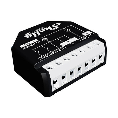 Shelly Qubino Wave2PM Controller, 2-channel, Z-Wave (Power measurement)