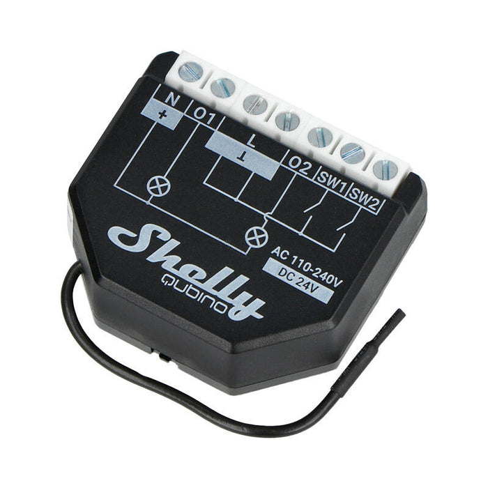 Shelly Qubino Wave2PM Controller, 2-channel, Z-Wave (Power measurement)