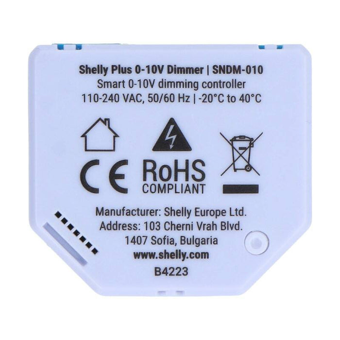 Shelly Plus 0-10V Light Dimmer, WiFi/Bluetooth