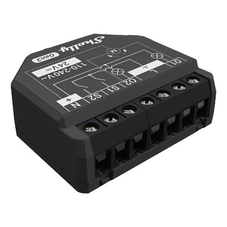Shelly 2PM Gen3 2-channel Controller, WiFi/Bluetooth (energy measurement)
