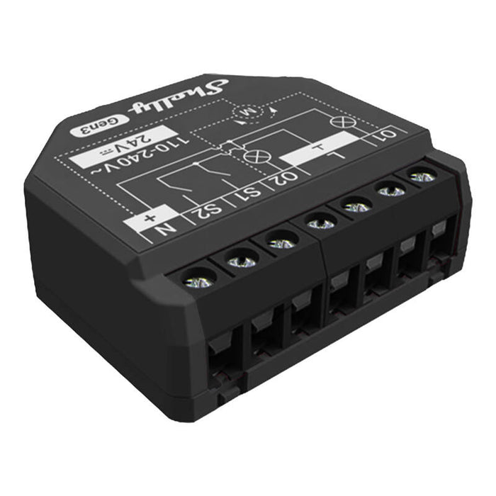 Shelly 2PM Gen3 2-channel Controller, WiFi/Bluetooth (energy measurement)